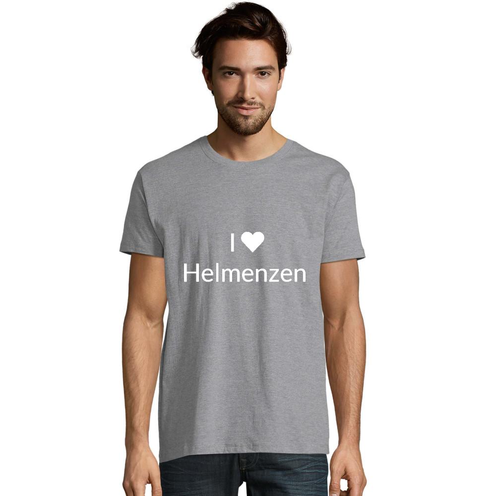 Graues I Love Helmenzen T-Shirt